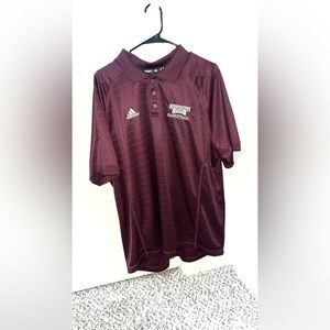 Mississippi State College Adidas polo